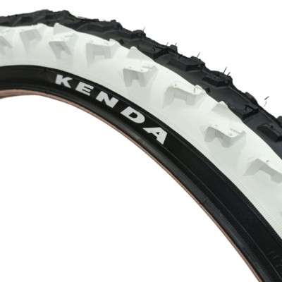 Cubierta MTB KENDA 20x2.00 K829, neumático KENDA negro/blanco, cubierta bicicleta 20 pulgadas, cubierta K829 para MTB