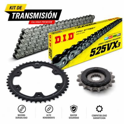 Kit transmisión Triumph Tiger 900 Pro ABS DID 525 VX3