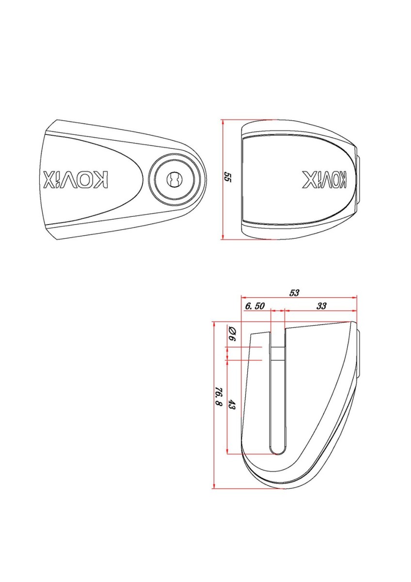 candado pinza freno alarma