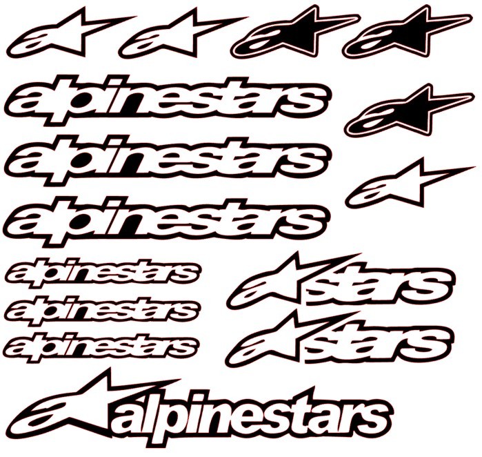 Kit Adhesivos Alpinestars 15 PIEZAS