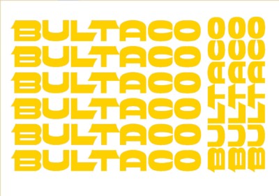 Kit adhesivos BULTACO 9 Piezas