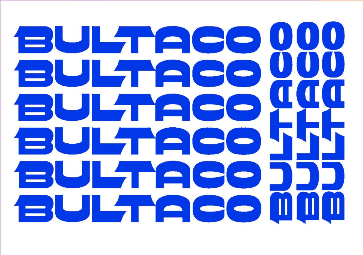 Kit adhesivos BULTACO 9 Piezas