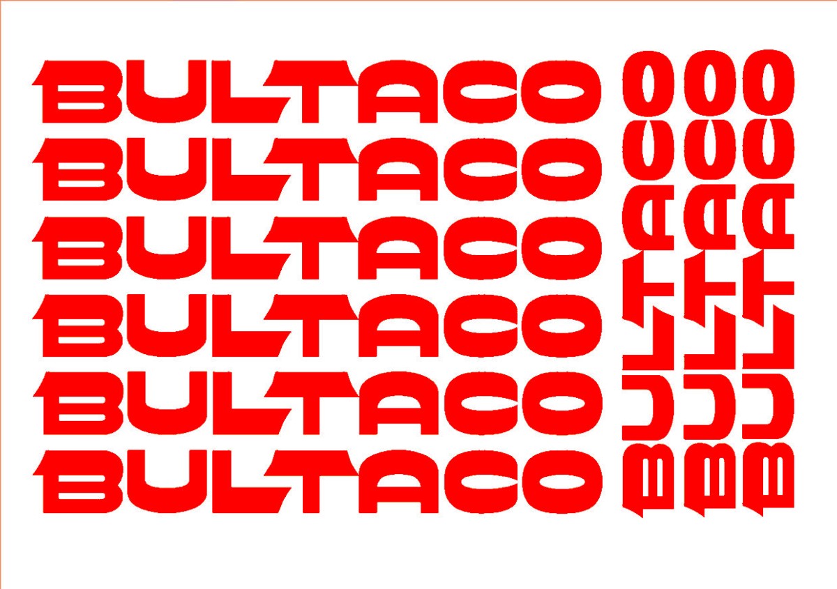 Kit adhesivos BULTACO 9 Piezas