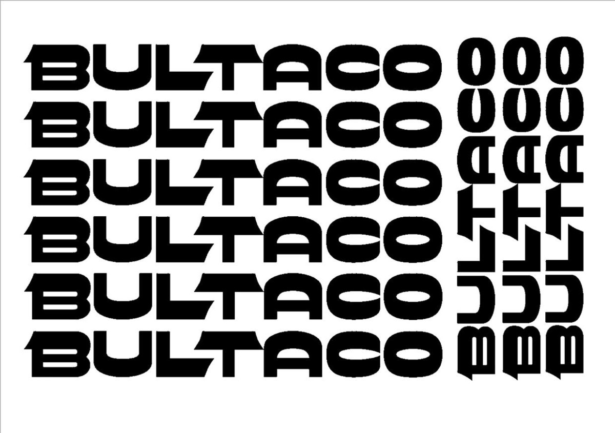 Kit adhesivos BULTACO 9 Piezas