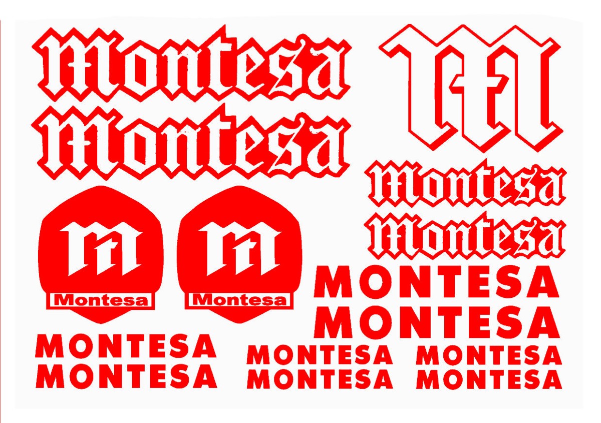 Kit adhesivos MONTESA 14 Piezas 2