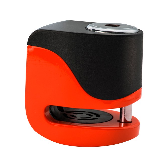 Antirrobo Disco KOVIX KS6-FO ALARMA USB Naranja Flúor PIN 5,5mm.