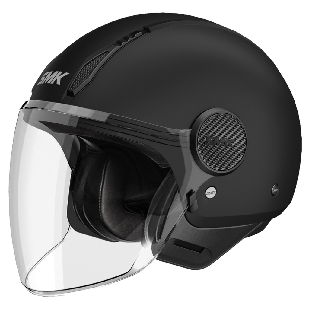 Casco SMK JET LAMINAR Negro Mate