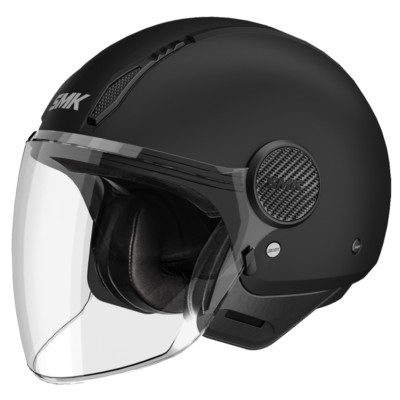 Casco SMK JET LAMINAR Negro Mate