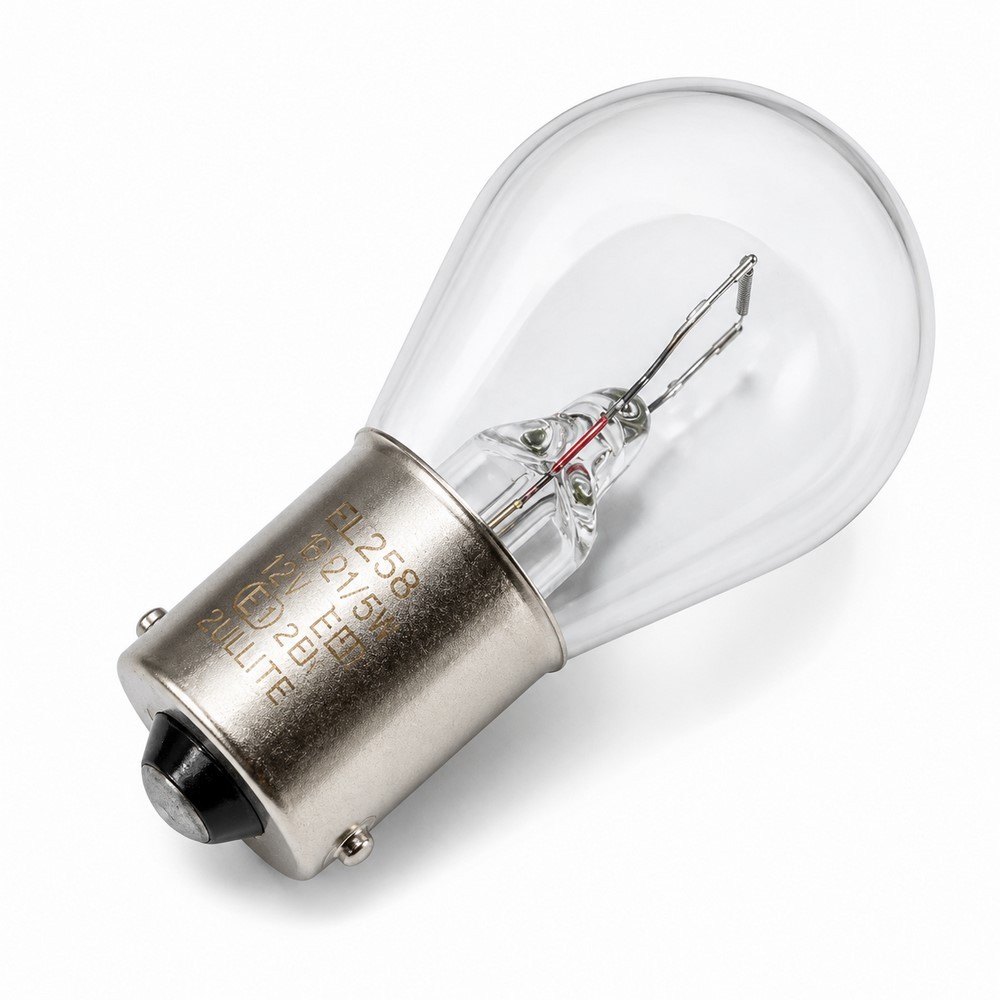 Lámpara STOP 12V 10W BA15S de 1 polo marca Hert para luz de freno de moto y scooter