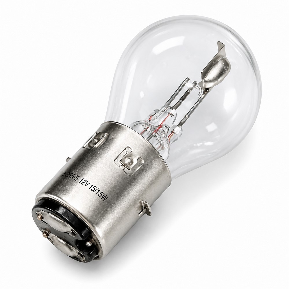 Lámpara Bosch 6V 15/15W casquillo BA20D para faro de moto clásica