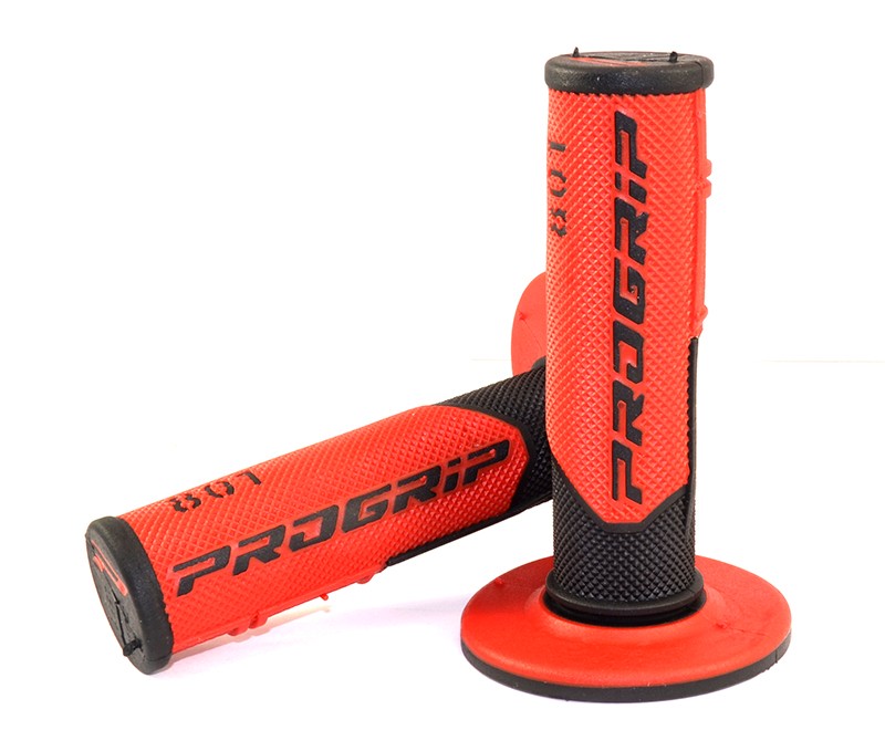 Puños Cross Progrip 801 Gel Negro Rojo