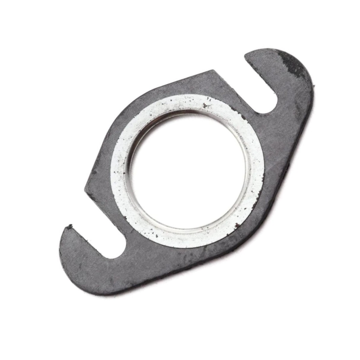 Junta de colector de escape de 26 mm para motor 2 tiempos 50cc, con distancia entre pernos de 48 mm