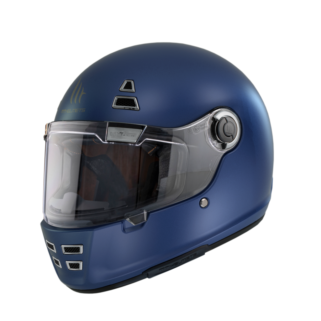 Casco Integral Fibra MT JARAMA SOLID A7 Azul Mate 1