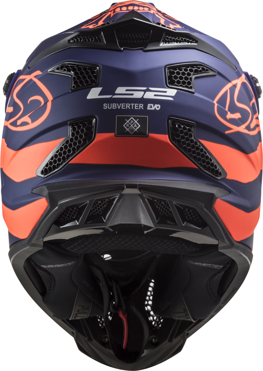 Casco LS2 MX700 SUBVERTER EVO CARGO AZUL MATE/NARANJA FLUOR ECE 22.06 7