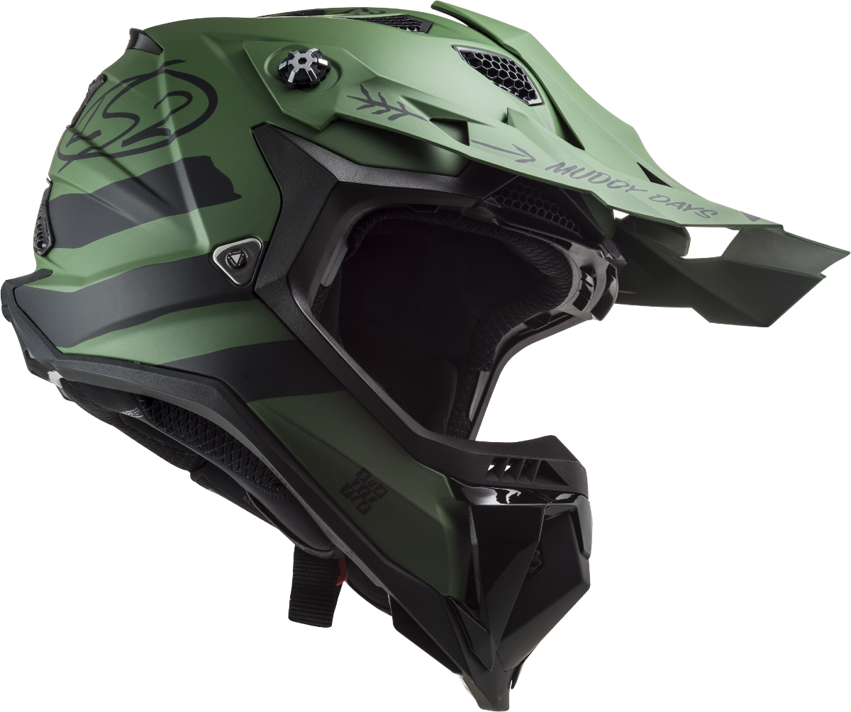 Casco LS2 MX700 SUBVERTER EVO CARGO VERDE MILITAR MATE ECE 22.06 1