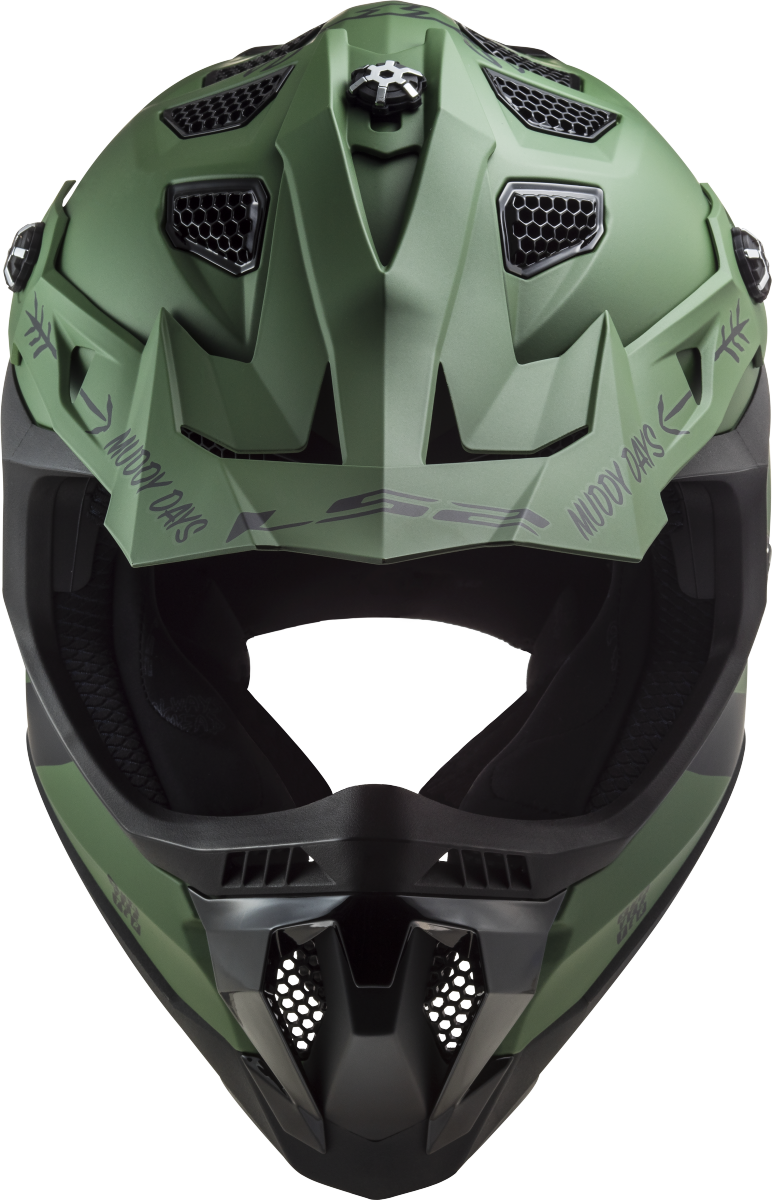 Casco LS2 MX700 SUBVERTER EVO CARGO VERDE MILITAR MATE ECE 22.06 2