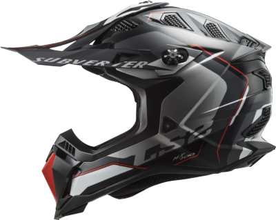 Casco LS2 MX700 SUBVERTER EVO ARCHED NEGRO/PLATA/TITANIO ECE 22.06