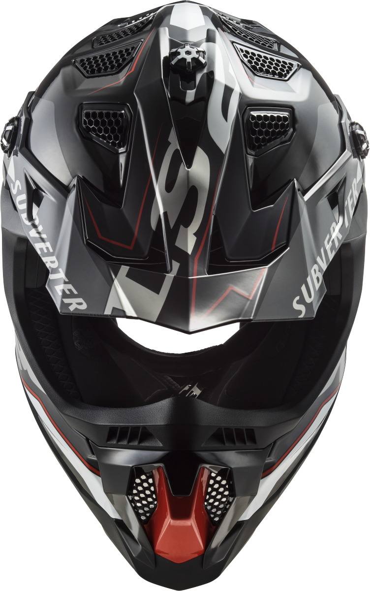 Casco LS2 MX700 SUBVERTER EVO ARCHED NEGRO/PLATA/TITANIO ECE 22.06 2