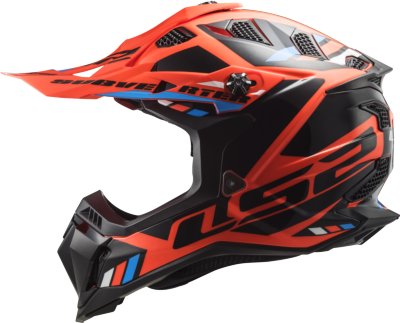 Casco LS2 MX700 SUBVERTER EVO STOMP NARANJA FLUOR/NEGRO ECE 22.06