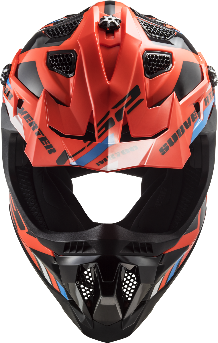 Casco LS2 MX700 SUBVERTER EVO STOMP NARANJA FLUOR/NEGRO ECE 22.06 3