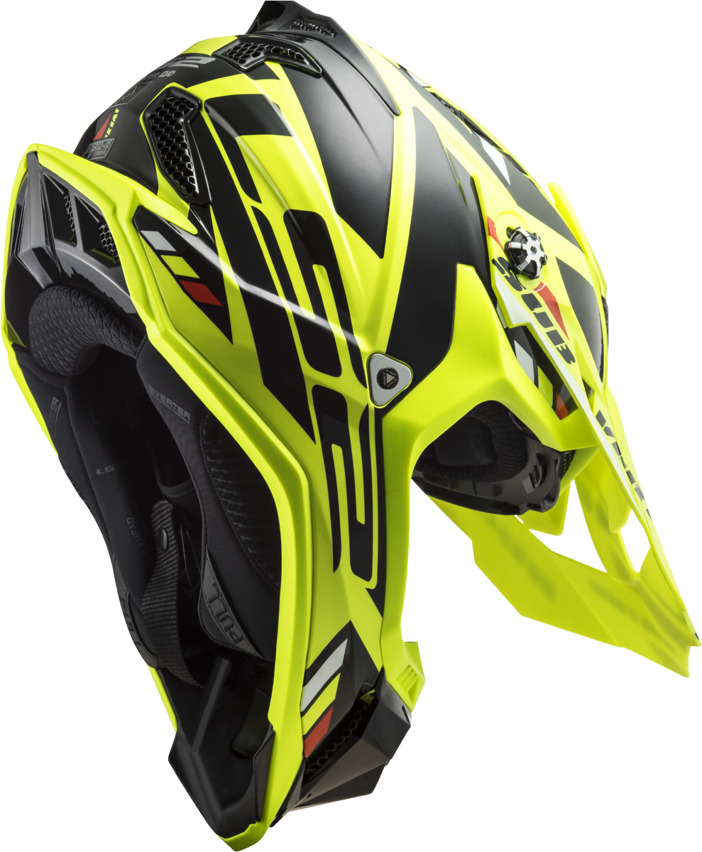 Casco LS2 MX700 SUBVERTER EVO STOMP AMARILLO/NEGRO ECE 22.06 1