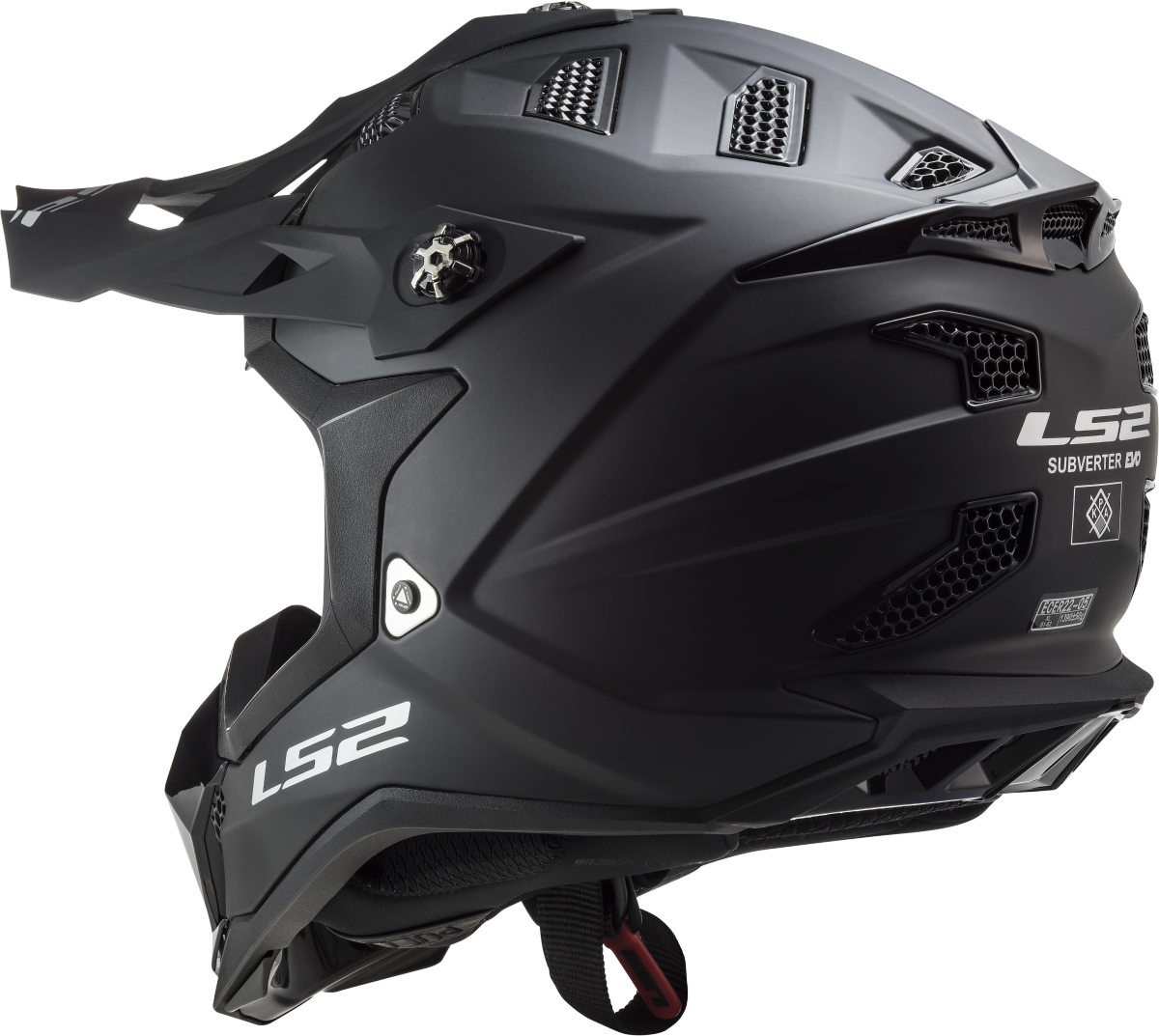 Casco LS2 MX700 SUBVERTER EVO NOIR NEGRO MATE ECE 22.06 6