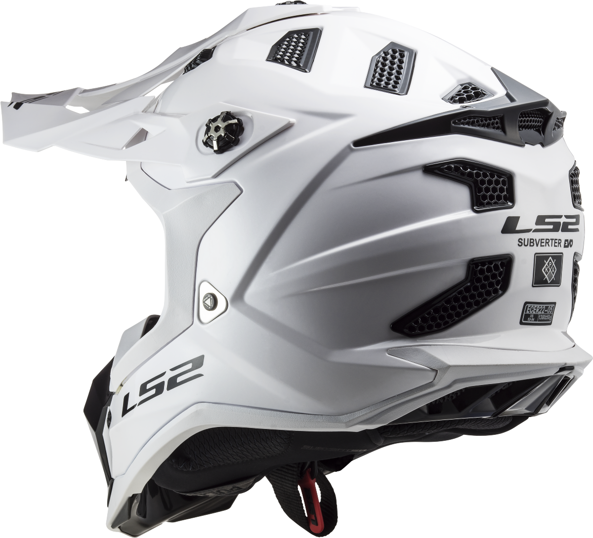 Casco LS2 MX700 SUBVERTER EVO SOLID BLANCO ECE 22.06 3