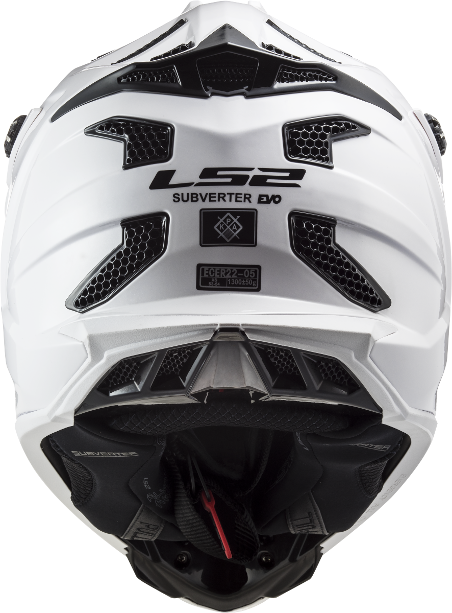 Casco LS2 MX700 SUBVERTER EVO SOLID BLANCO ECE 22.06 4