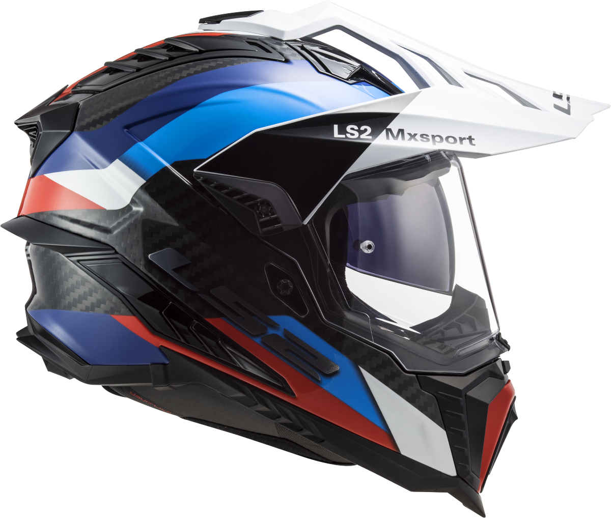 Casco LS2 TRAIL MX701 EXPLORER CARBON FRONTIER NEGRO AZUL ECE 22.06 6