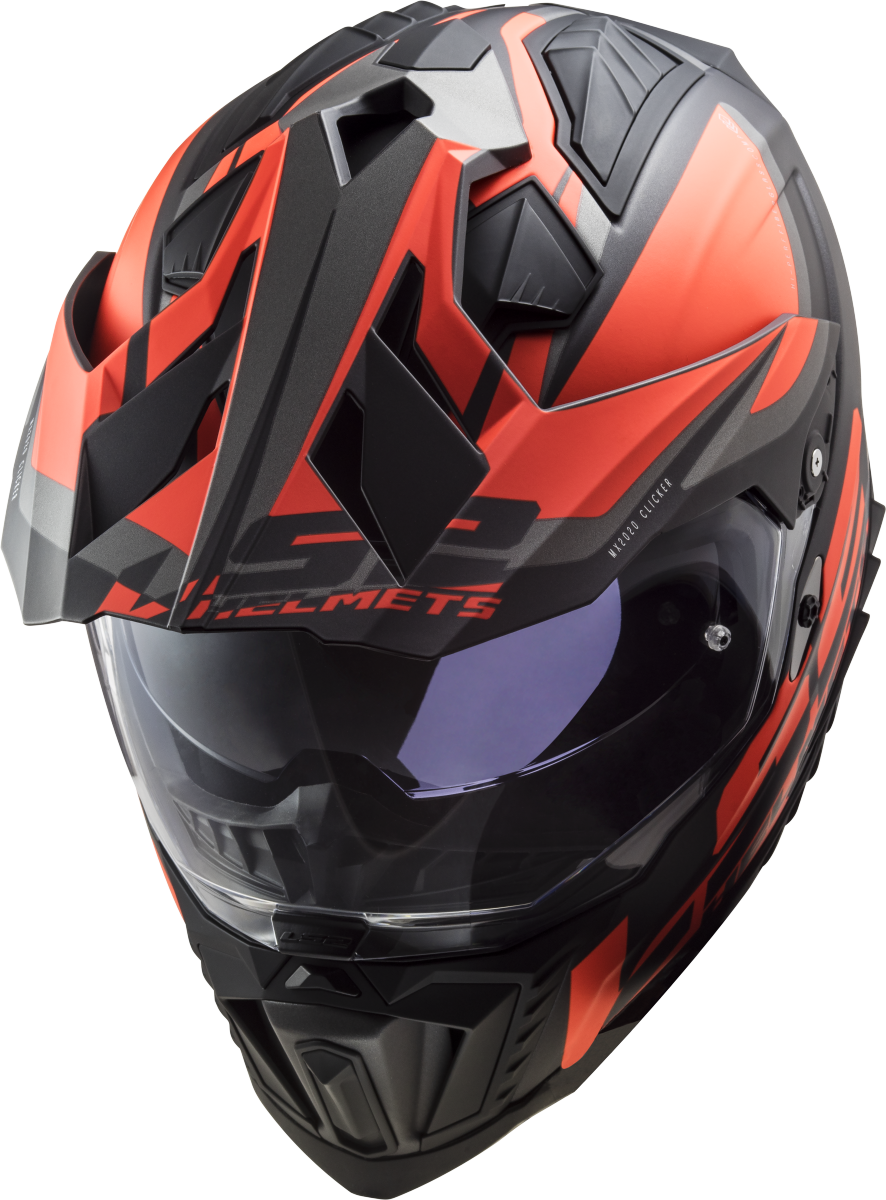 Casco LS2 TRAIL MX701 EXPLORER ALTER NARANJA NEGRO MATE ECE 22.06 2