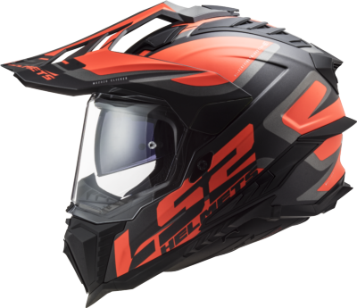 Casco LS2 TRAIL MX701 EXPLORER ALTER NARANJA NEGRO MATE ECE 22.06