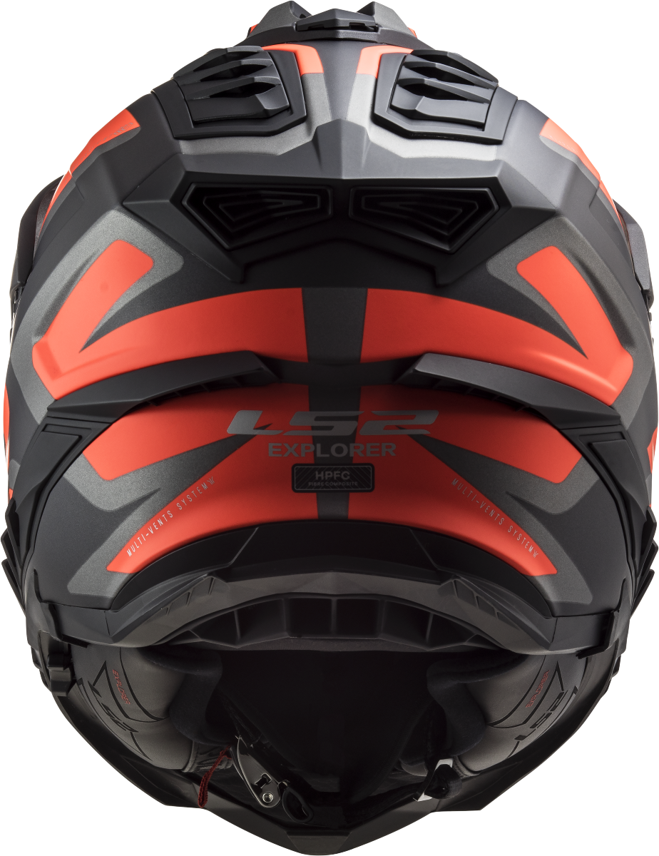 Casco LS2 TRAIL MX701 EXPLORER ALTER NARANJA NEGRO MATE ECE 22.06 3