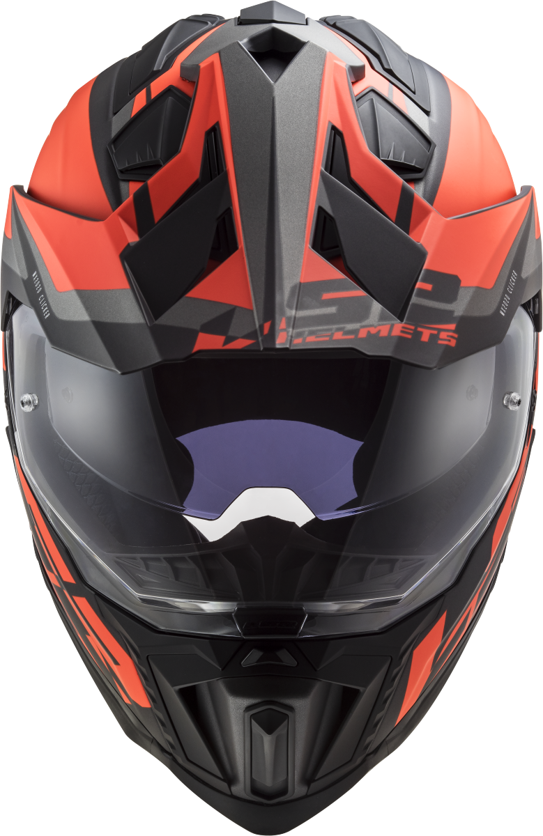 Casco LS2 TRAIL MX701 EXPLORER ALTER NARANJA NEGRO MATE ECE 22.06 4