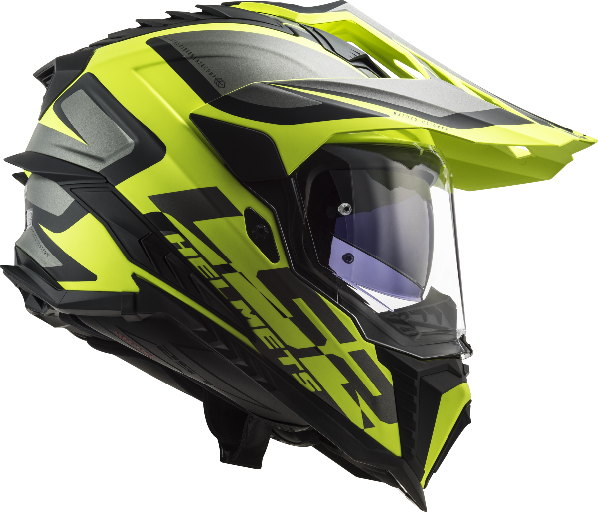 Casco LS2 TRAIL MX701 EXPLORER ALTER AMARILLO NEGRO MATE ECE 22.06 2