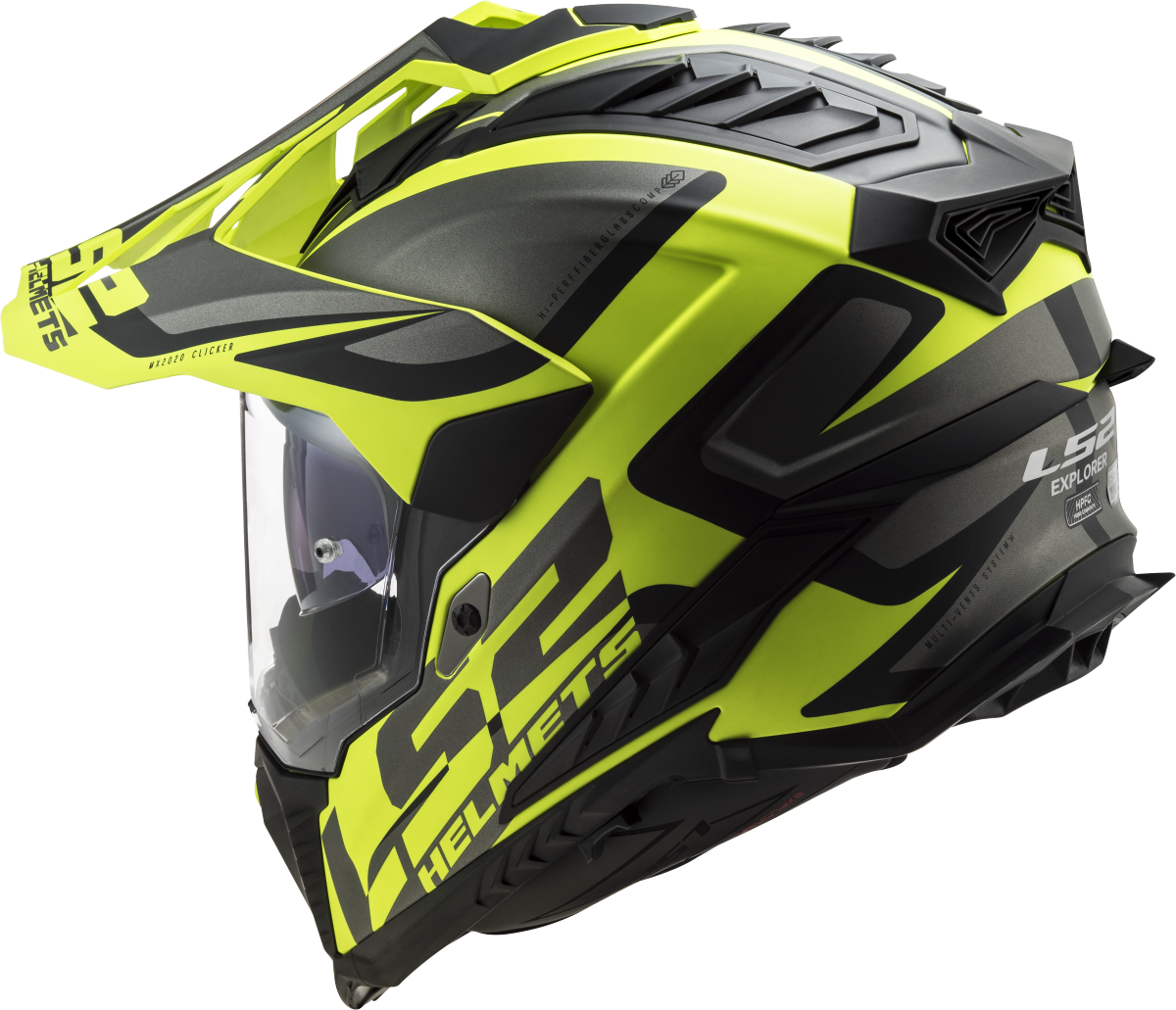 Casco LS2 TRAIL MX701 EXPLORER ALTER AMARILLO NEGRO MATE ECE 22.06 1