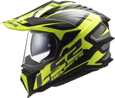 Casco LS2 TRAIL MX701 EXPLORER ALTER AMARILLO NEGRO MATE ECE 22.06