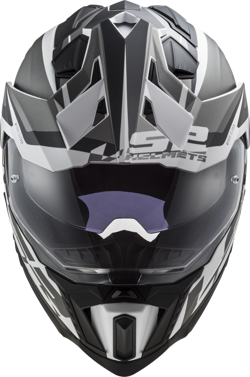 Casco LS2 TRAIL MX701 EXPLORER ALTER BLANCO NEGRO MATE ECE 22.06 3