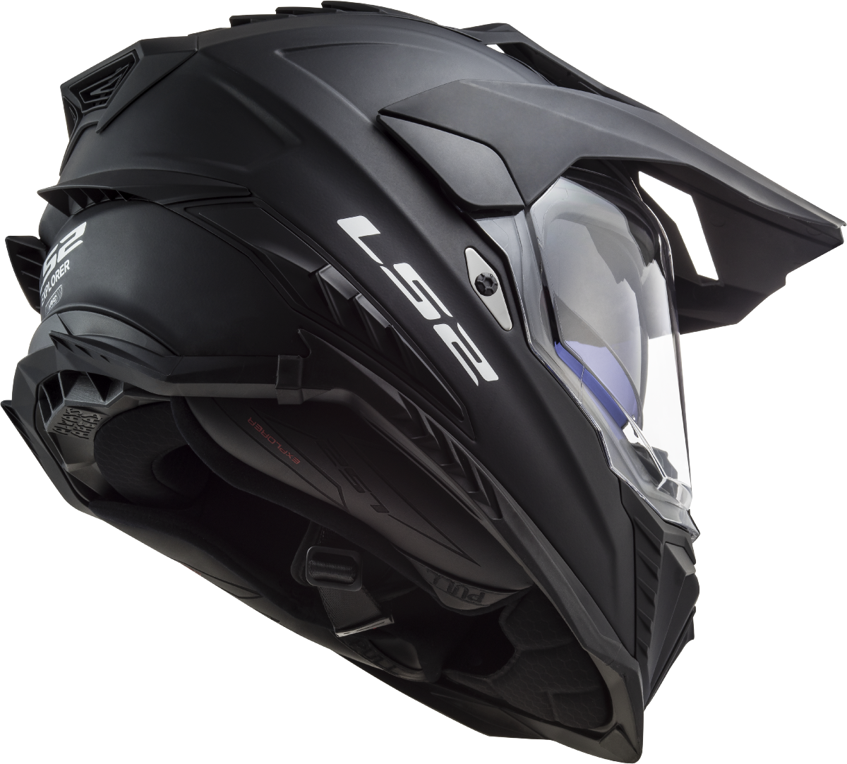 Casco LS2 TRAIL MX701 EXPLORER SOLID NEGRO MATE ECE 22.06 2