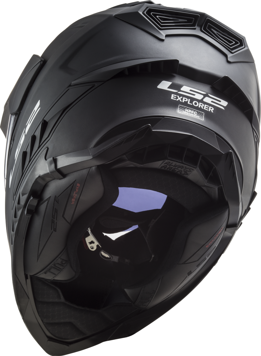 Casco LS2 TRAIL MX701 EXPLORER SOLID NEGRO MATE ECE 22.06 4