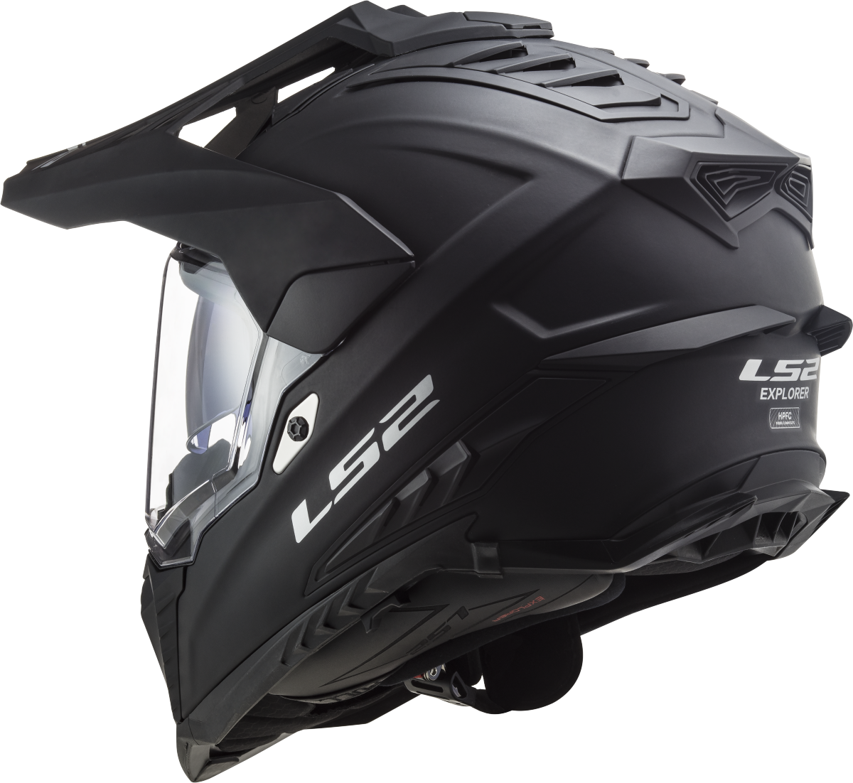 Casco LS2 TRAIL MX701 EXPLORER SOLID NEGRO MATE ECE 22.06 6