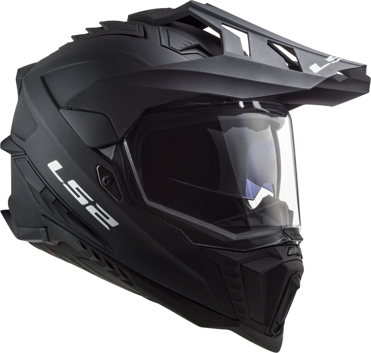 Casco LS2 TRAIL MX701 EXPLORER SOLID NEGRO MATE ECE 22.06 5