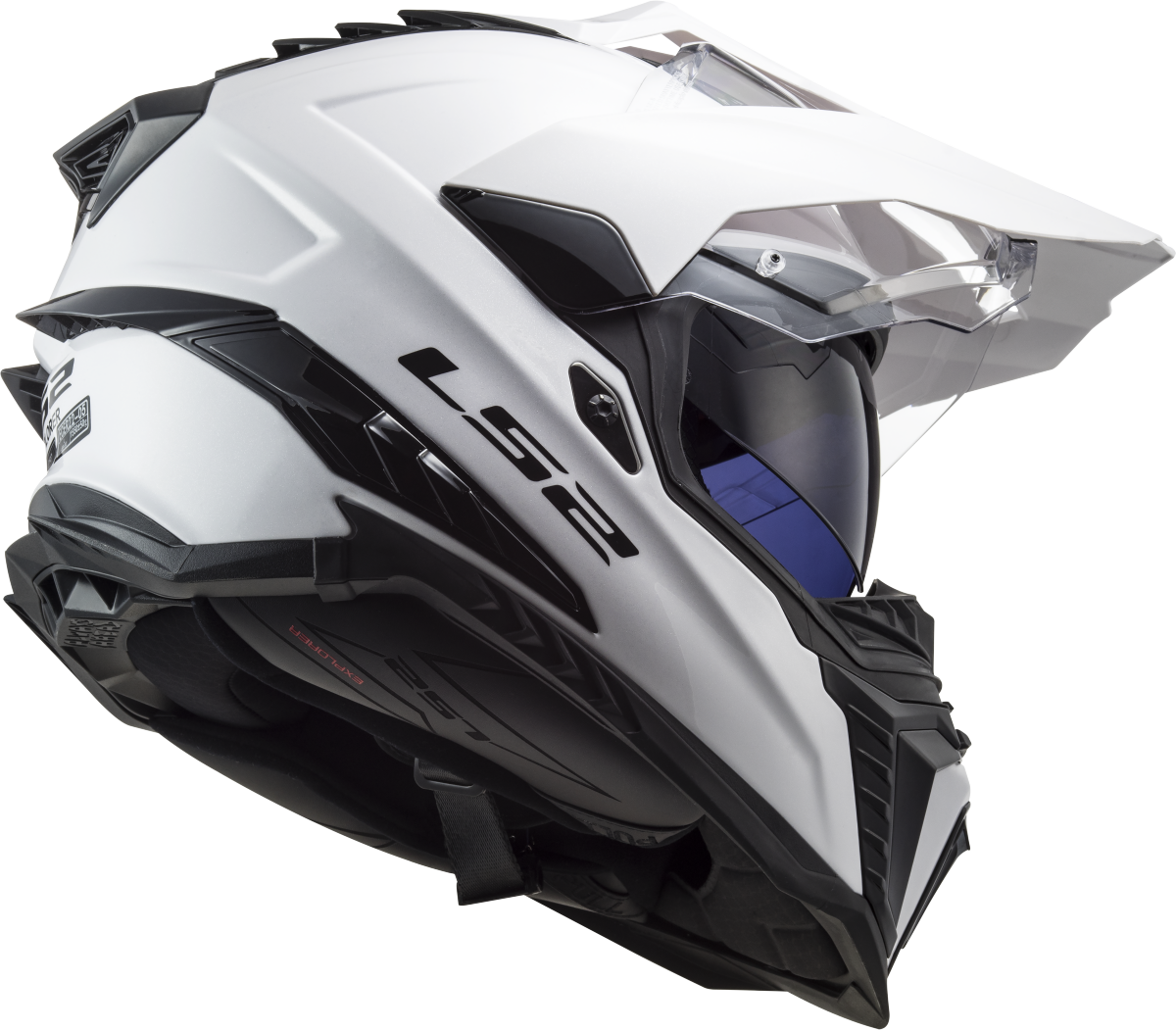 Casco LS2 TRAIL MX701 EXPLORER SOLID BLANCO ECE 22.06 1