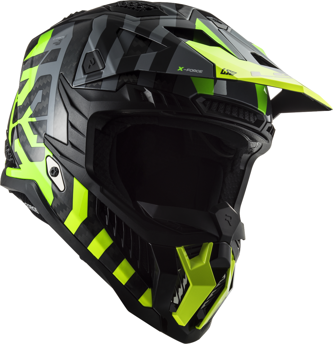 Casco LS2 MX703 X-FORCE BARRIER AMARILLO/VERDE ECE 22.06 1