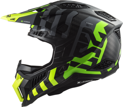 Casco LS2 MX703 X-FORCE BARRIER AMARILLO/VERDE ECE 22.06