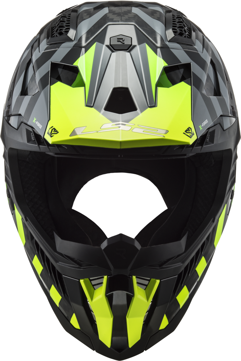 Casco LS2 MX703 X-FORCE BARRIER AMARILLO/VERDE ECE 22.06 2