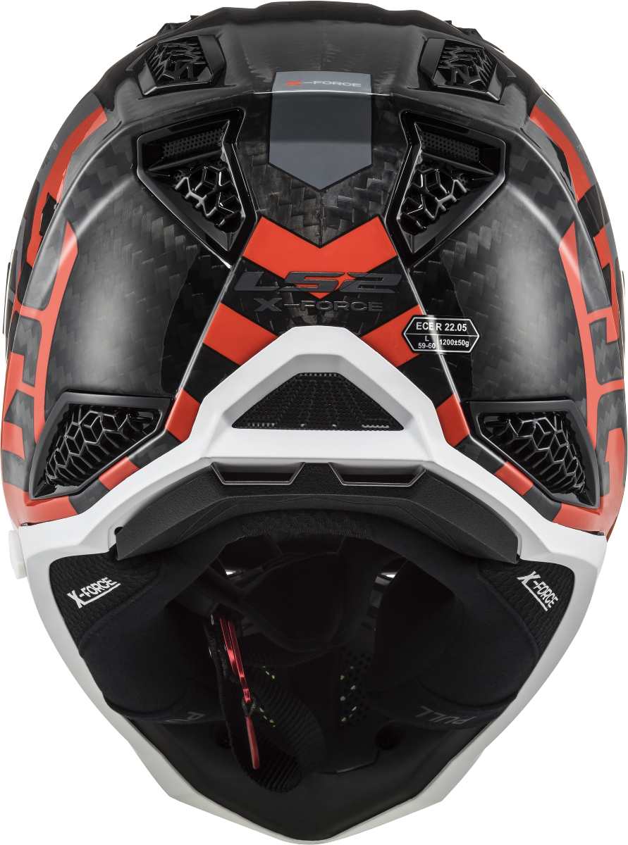 Casco LS2 MX703 X-FORCE BARRIER AMARILLO/ROJO ECE 22.06 4