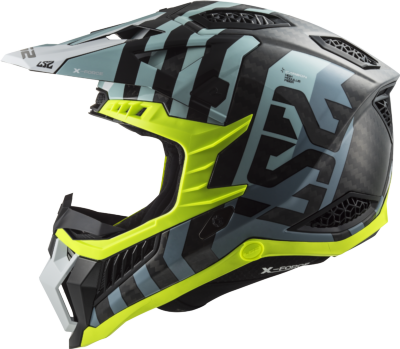 Casco LS2 MX703 X-FORCE BARRIER AZUL CIELO ECE 22.06