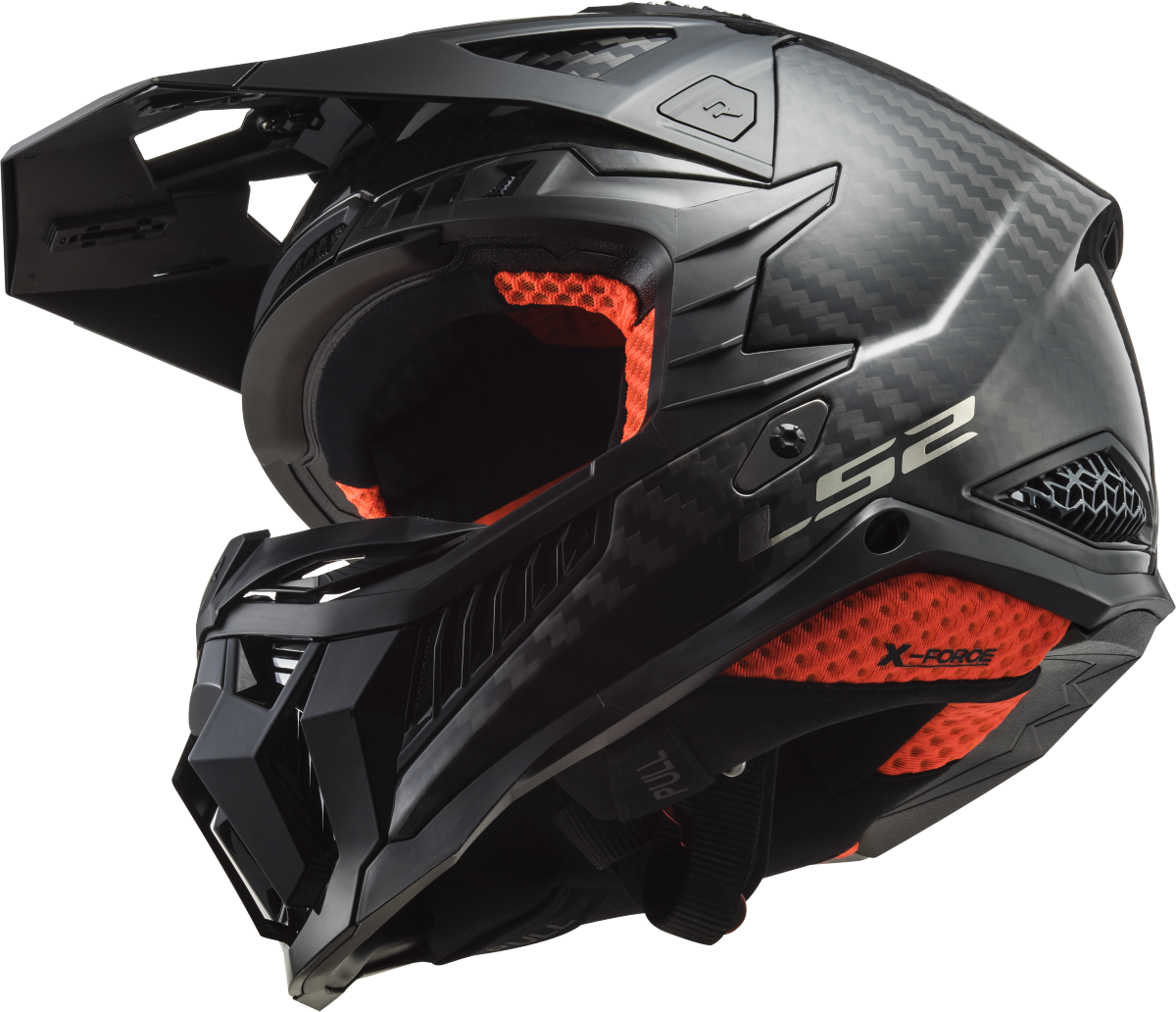 Casco LS2 MX703 X-FORCE SOLID CARBON ECE 22.06 6