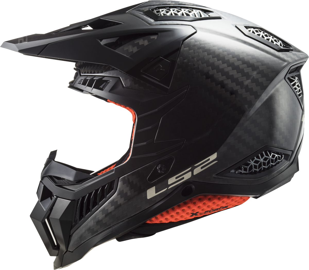 Casco LS2 MX703 X-FORCE SOLID CARBON ECE 22.06