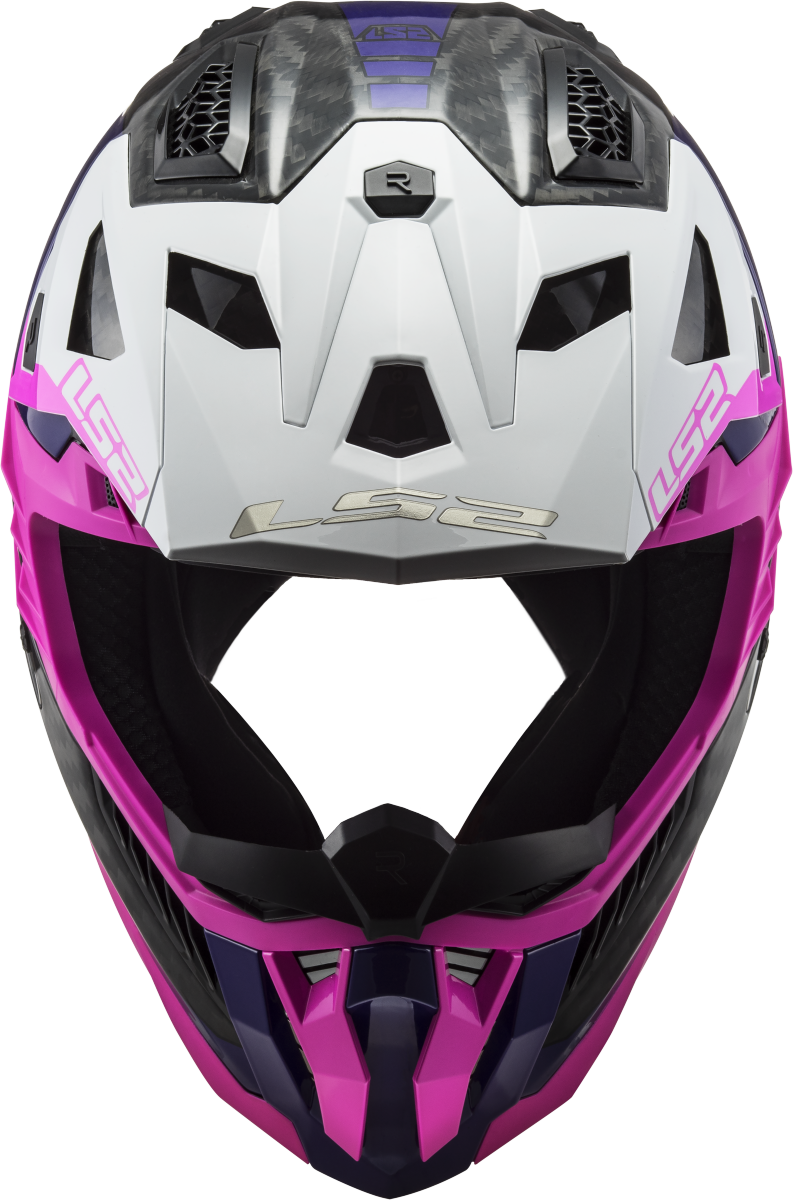 Casco LS2 MX703 X-FORCE VICTORY ROSA FLUOR/VIOLETA ECE 22.06 1